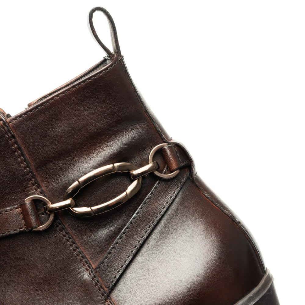 Ara Como Wedge Ankle Boots H-Fit 12-57002 Cacao Brown