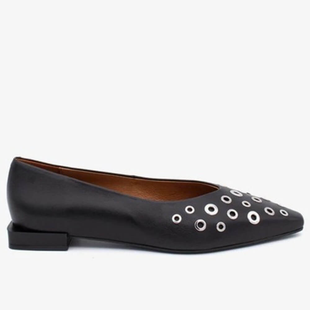 Ángel Alarcón Sila 25509 Flat Leather shoe-BLACK