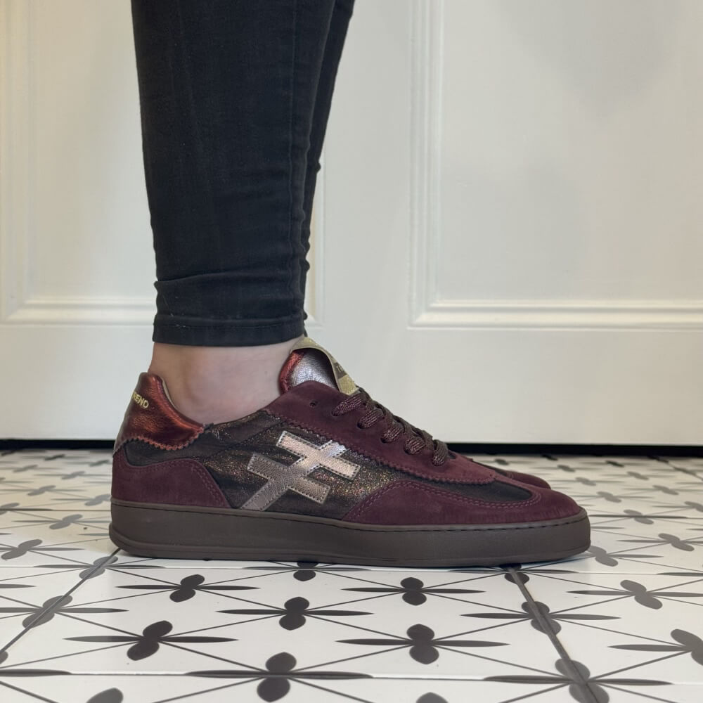 Another Trend Iconic Leather Sneakers A032 Rioja Red