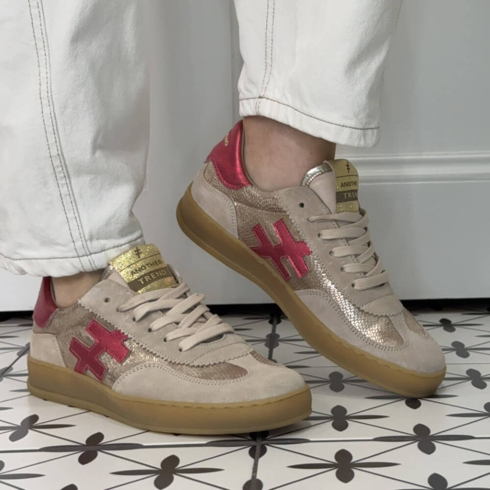 Another Trend A032 Retro Sneakers Old Rose