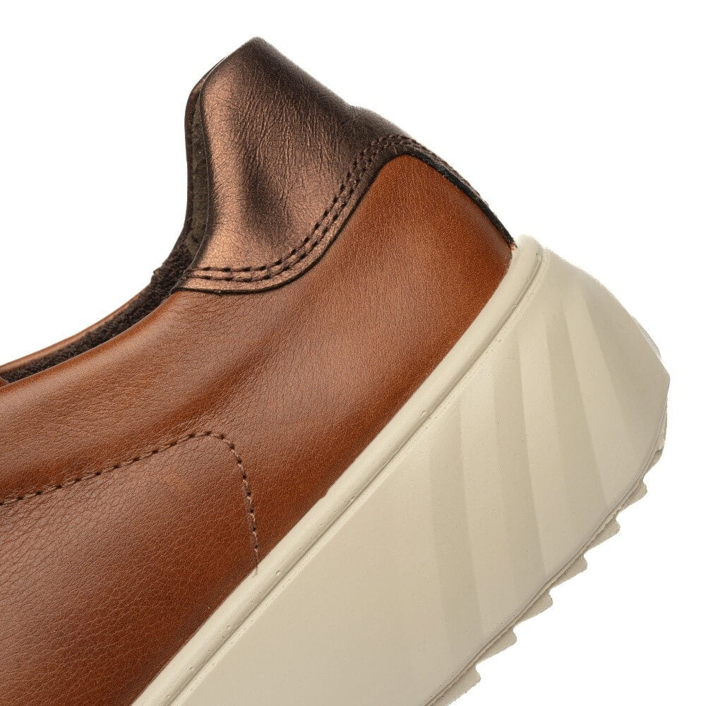 Ara 12-46523 Monaco Cognac Leather Trainer H-Fit