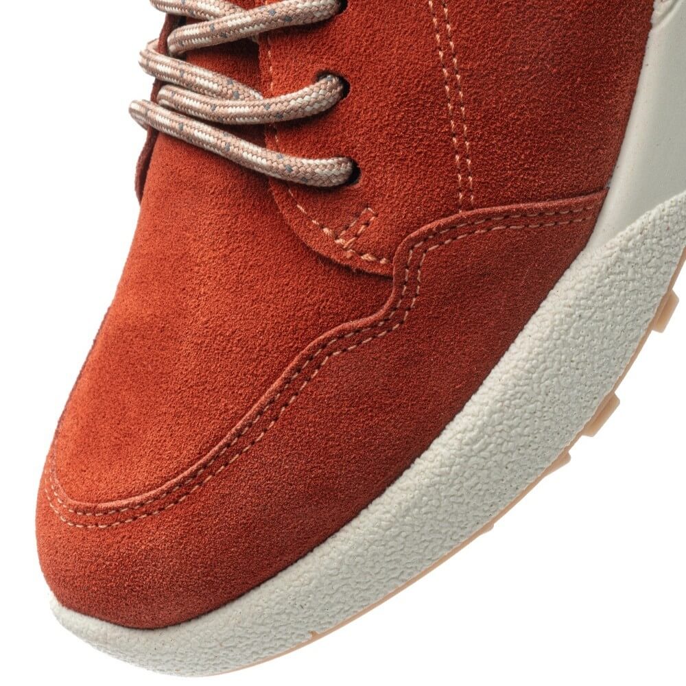 Ara Bergen 12-27101 Pumpkin Red H-Fit Suede Trainer