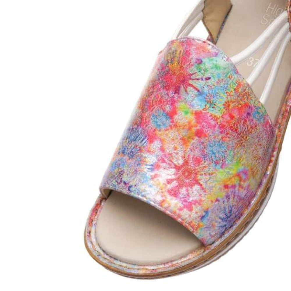 Ara Hawaii 2.0 Sandals 12-29005 Floral Print Leather