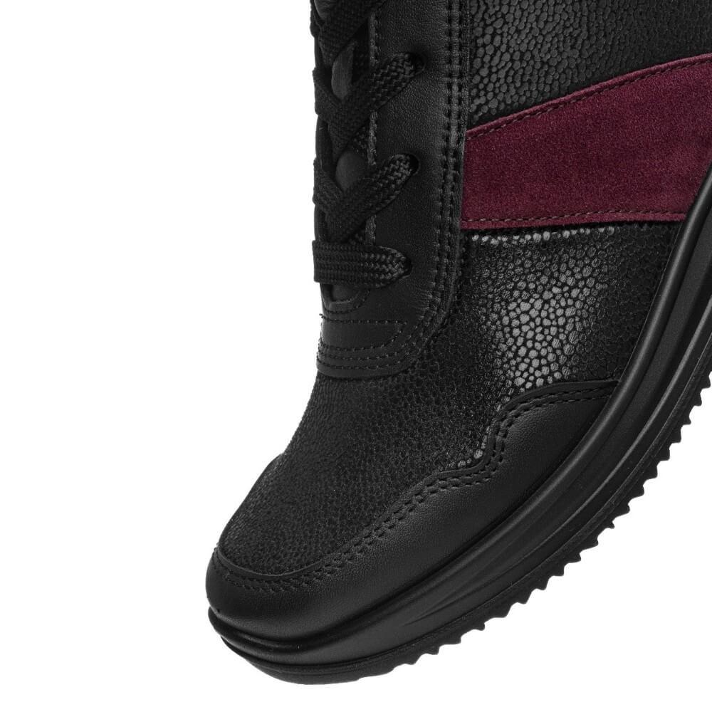 Ara Osaka 12-25511 Black Leather Hi-Top