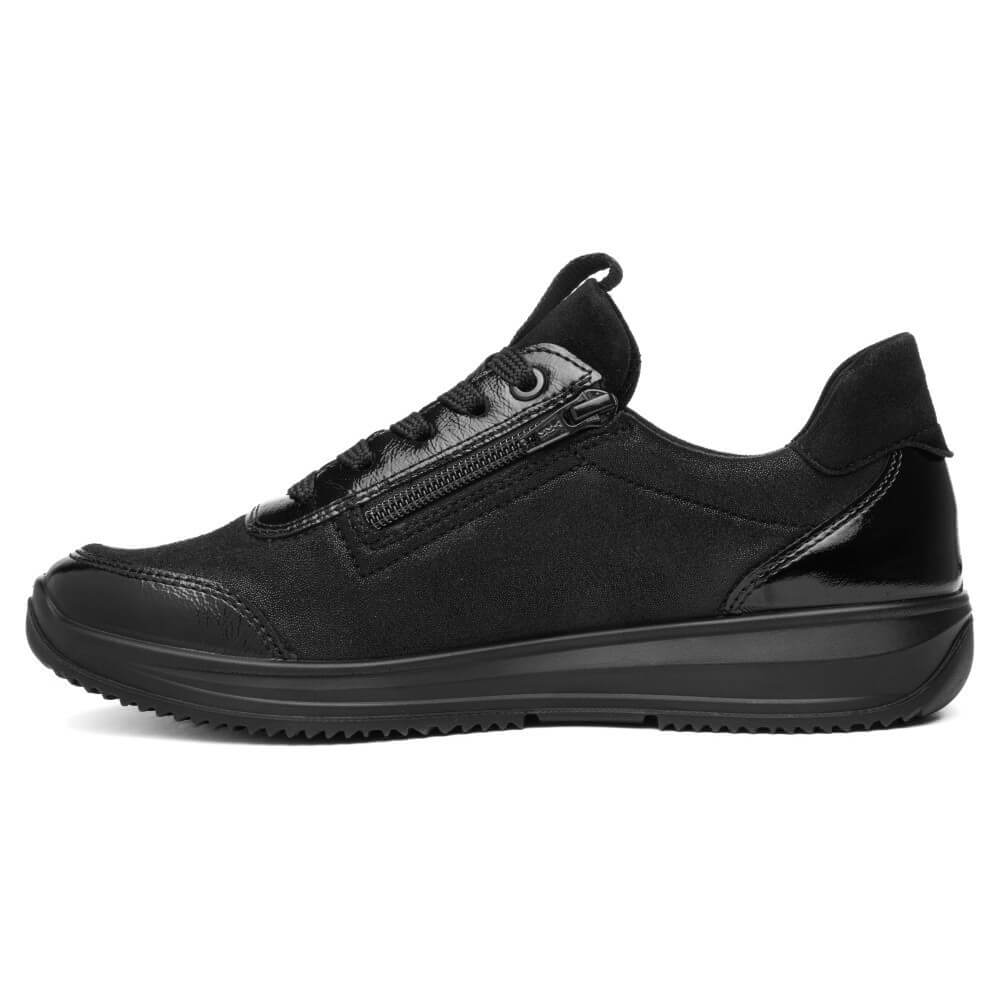 ara Black sneaker on a white background