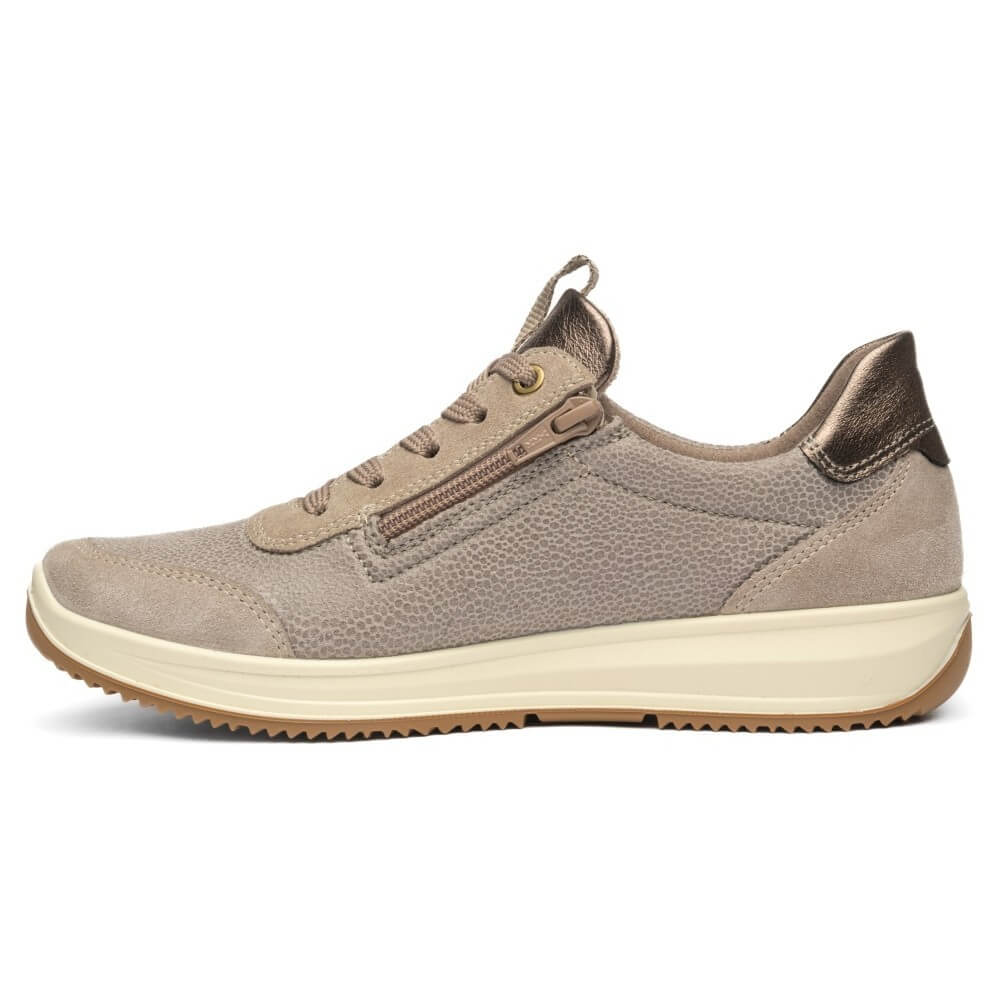 ara beige sneakers on a white background