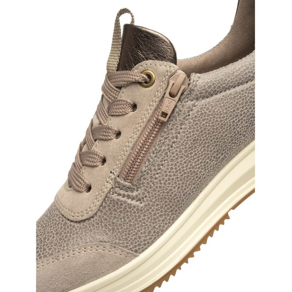 ara beige sneakers on a white background