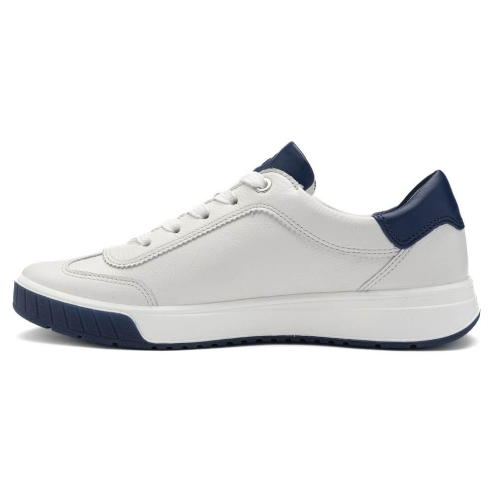 Ara Rom 12-50028 Leather Sneaker Cream Navy