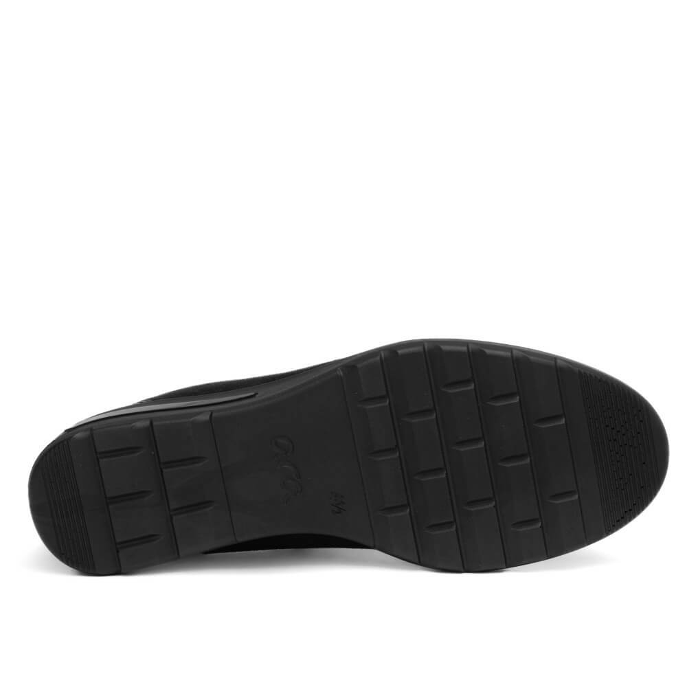 Ara Zurich 12-50611 H Fit Wedge Lace-up Black Leather