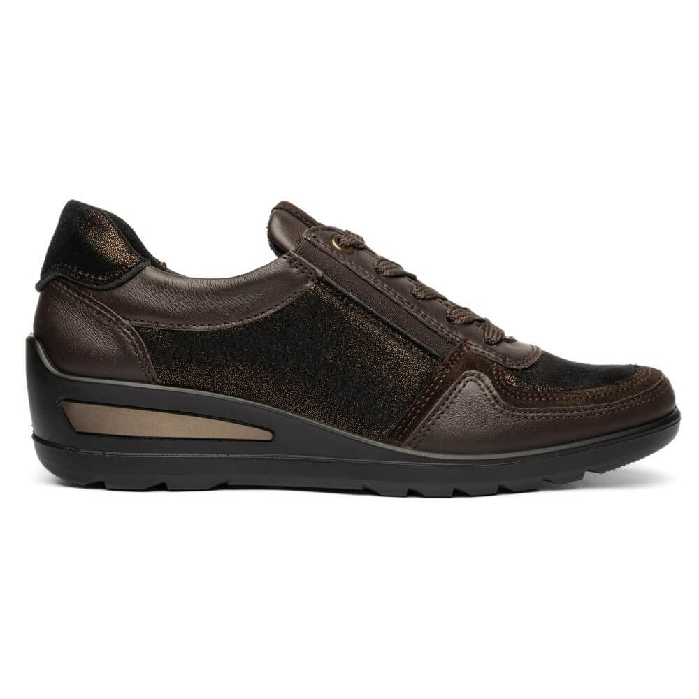 ara Brown leather shoe on a white background