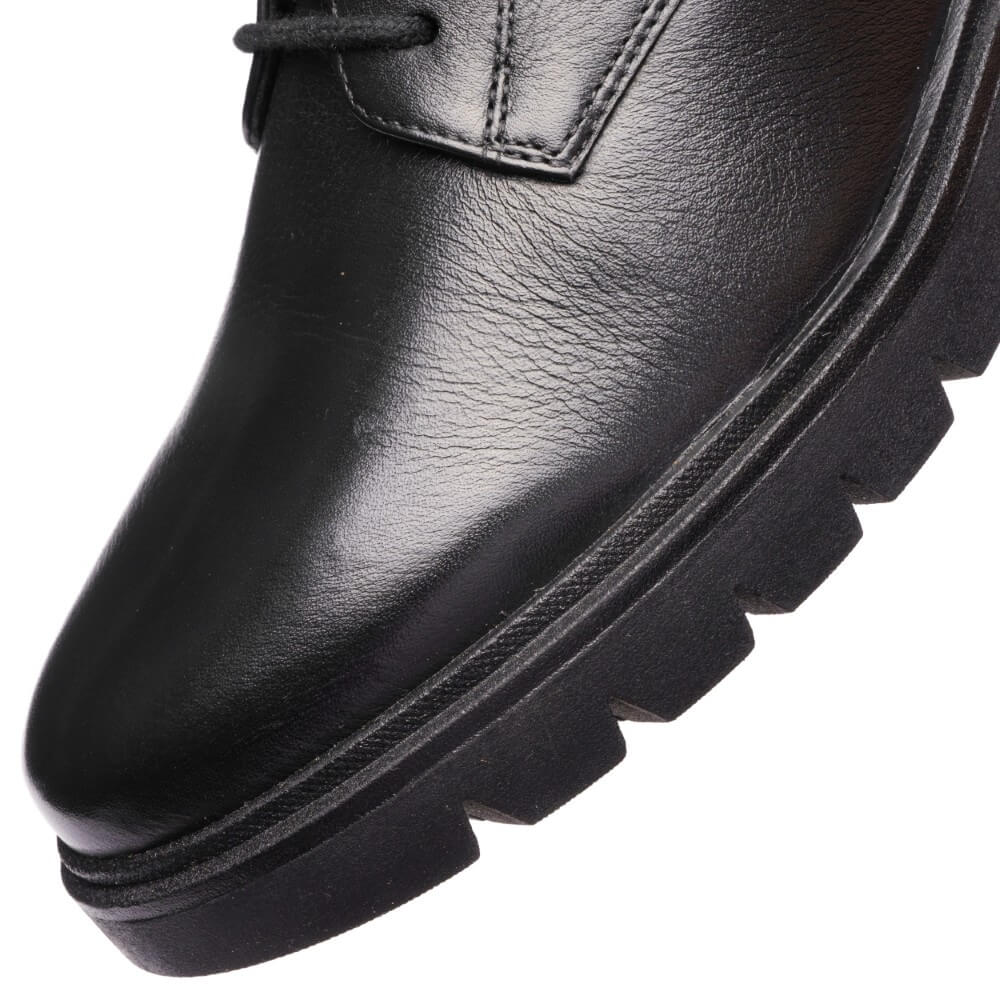 Ara Cambridge Leather Laced Ankle Boots 12-11260 Black