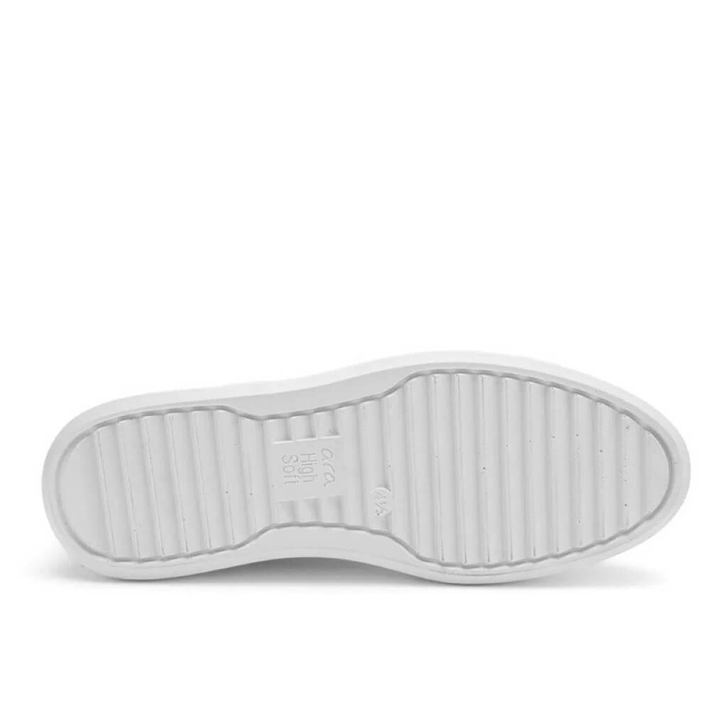 White sneaker sole on a white background
