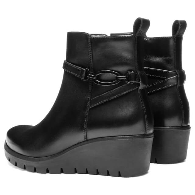 Ara Como Wedge Ankle Boots H-Fit 12-57002 Black