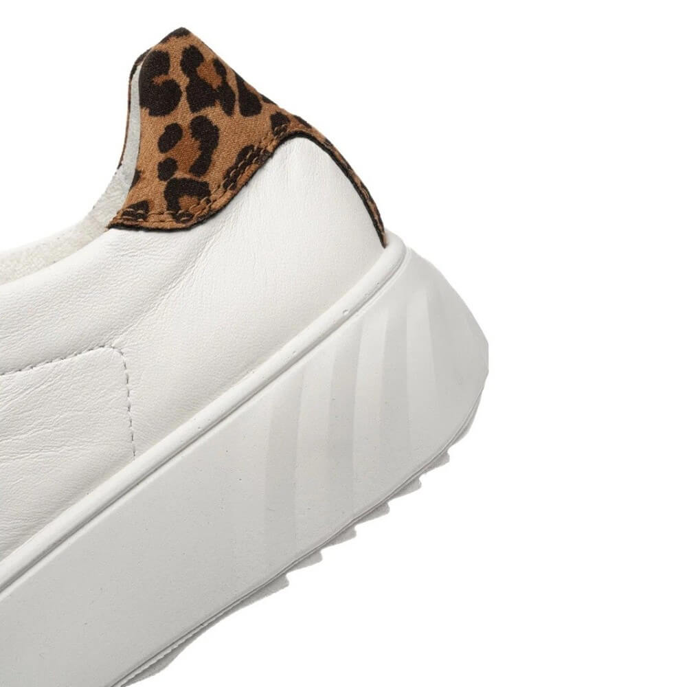 Ara Monaco 12-46523 H-Fit Leather Lace-up White Leopard