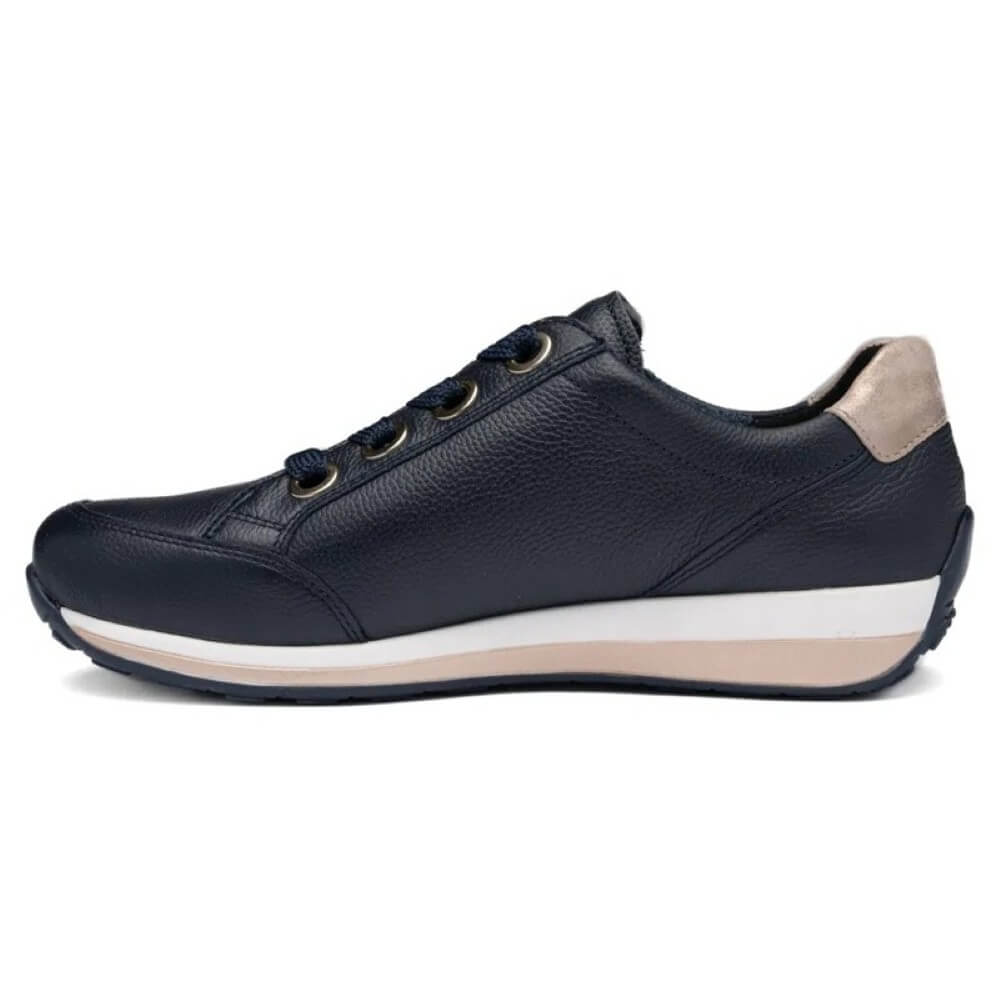 Ara Osaka 12-64587 H-fit Lace-up Navy Leather