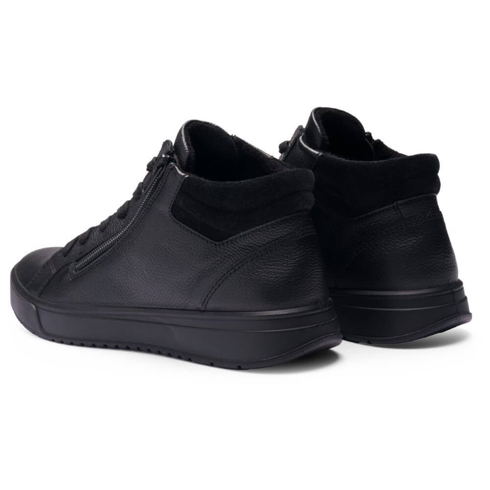 Ara Rom Hi-Top Sneakers 12-50018 Black Leather