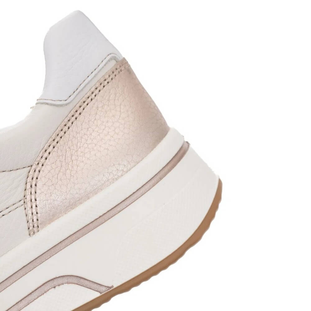 Ara Sapporo 12-27540 Lace-up Cream Gold Leather