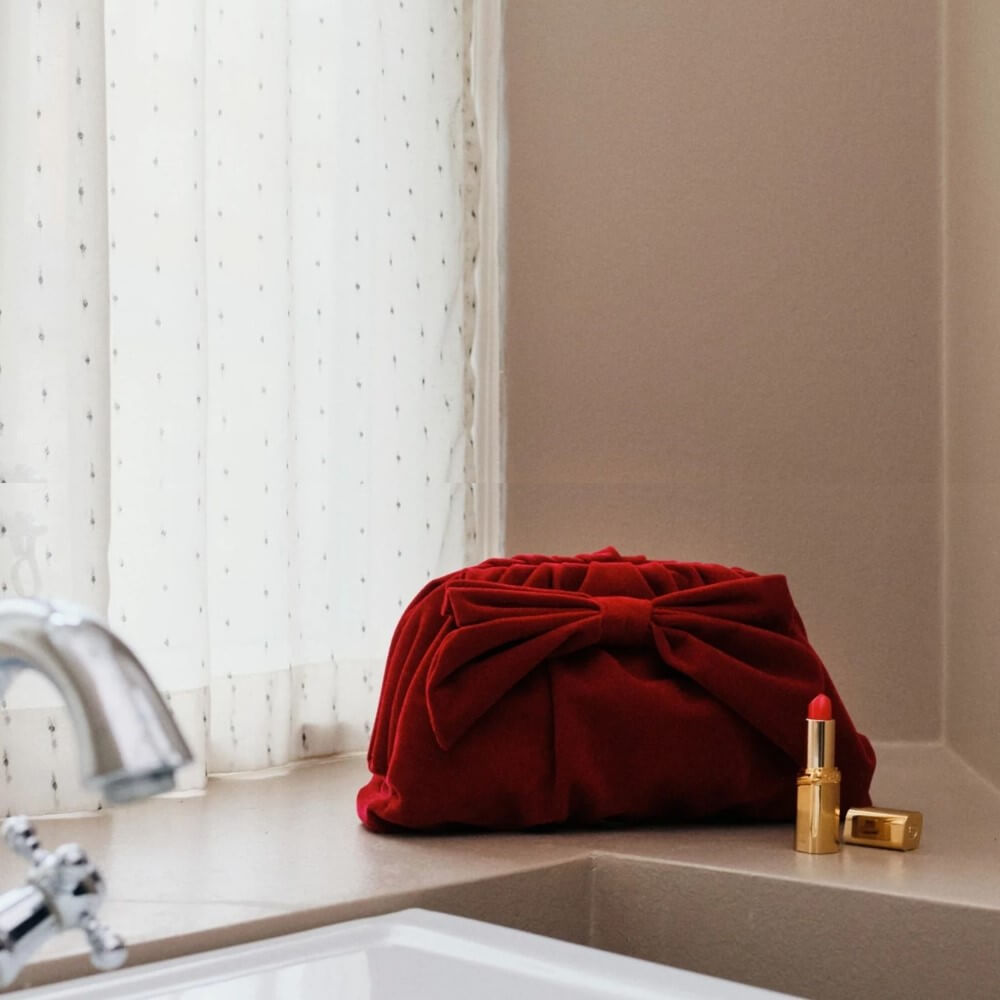 Becksöndergaard Velvet Clutch Bonita Bag Savvy Red
