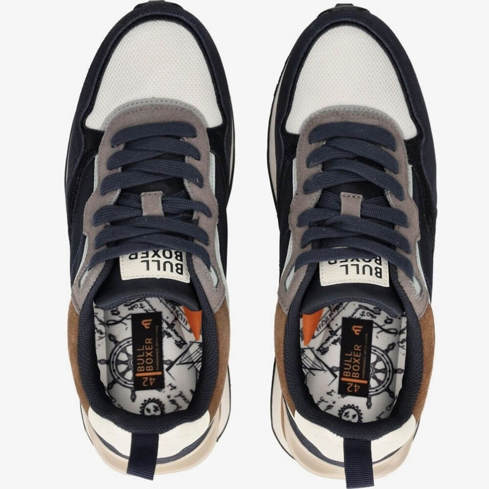 BullBoxer Leather Sneaker 7PP0790101 4141 Navy
