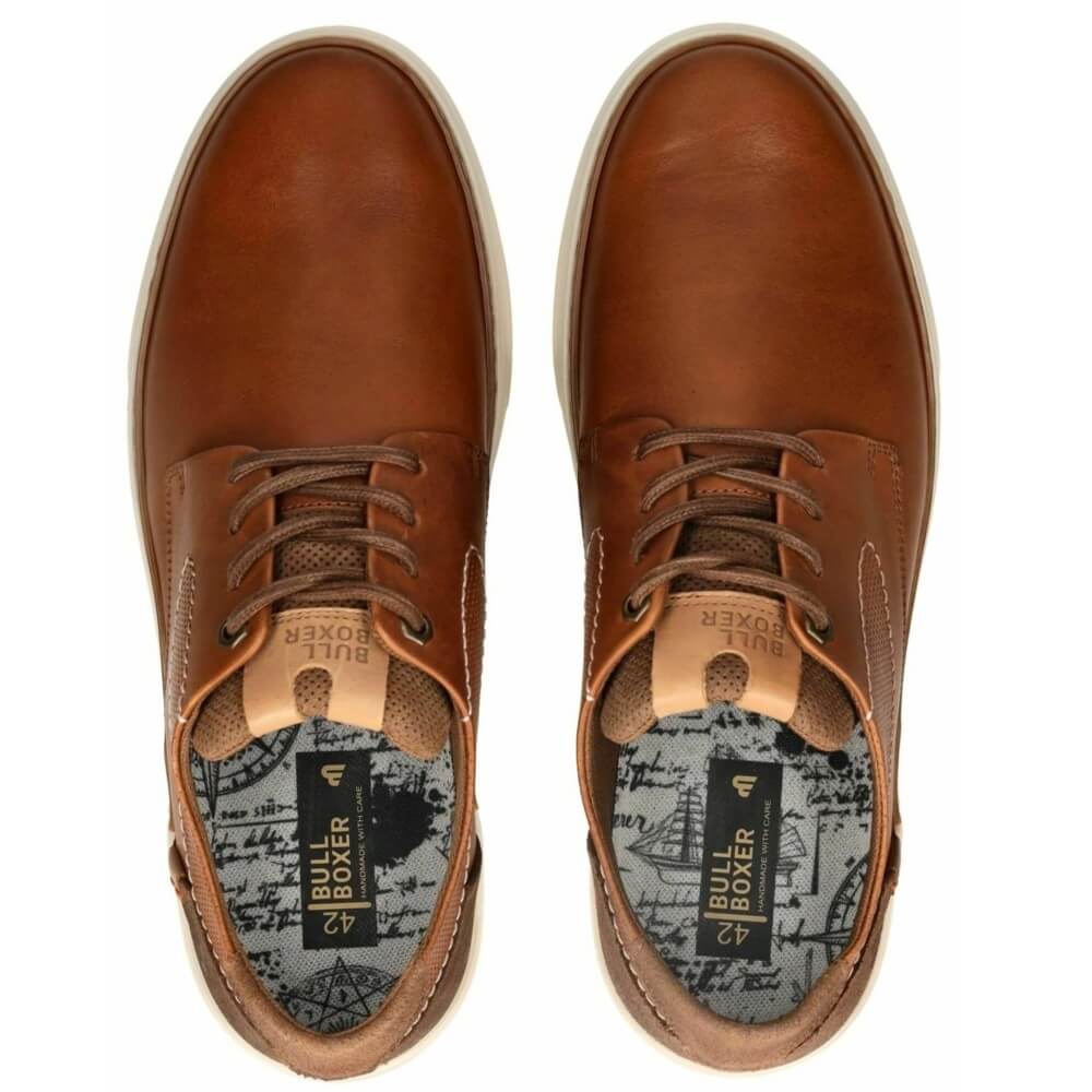Bullboxer leather trainer LT0020101-COGNAC