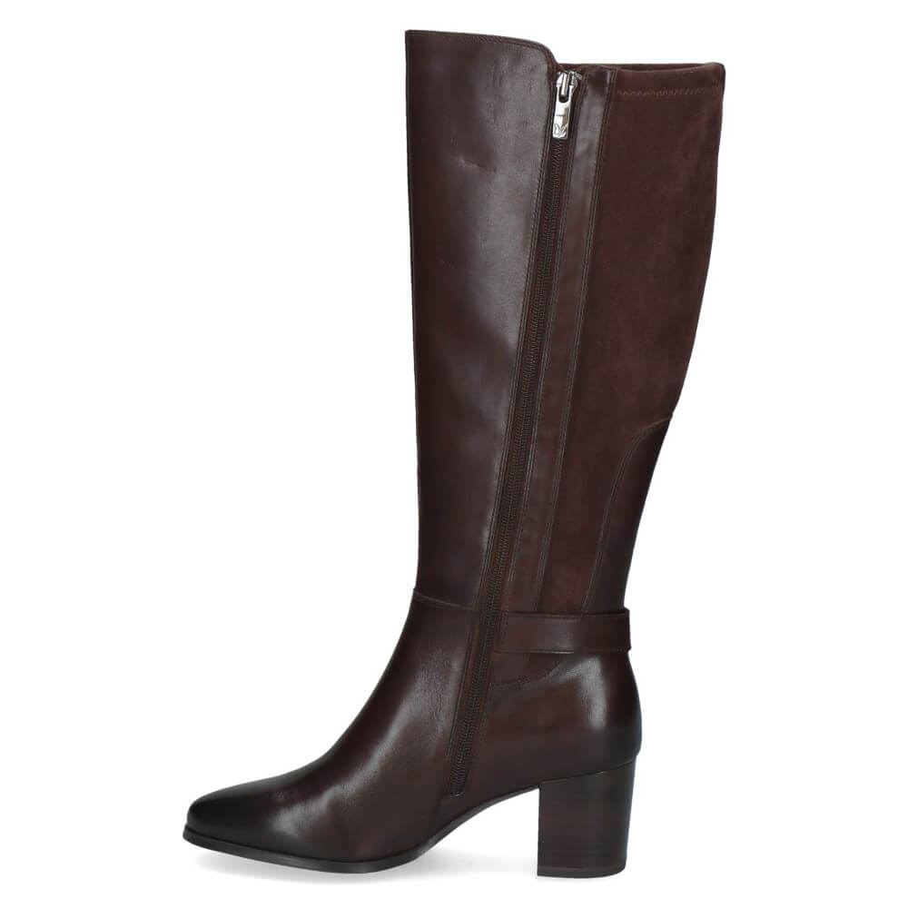 Caprice 9-25504 Knee High Boot Dark Brown Leather