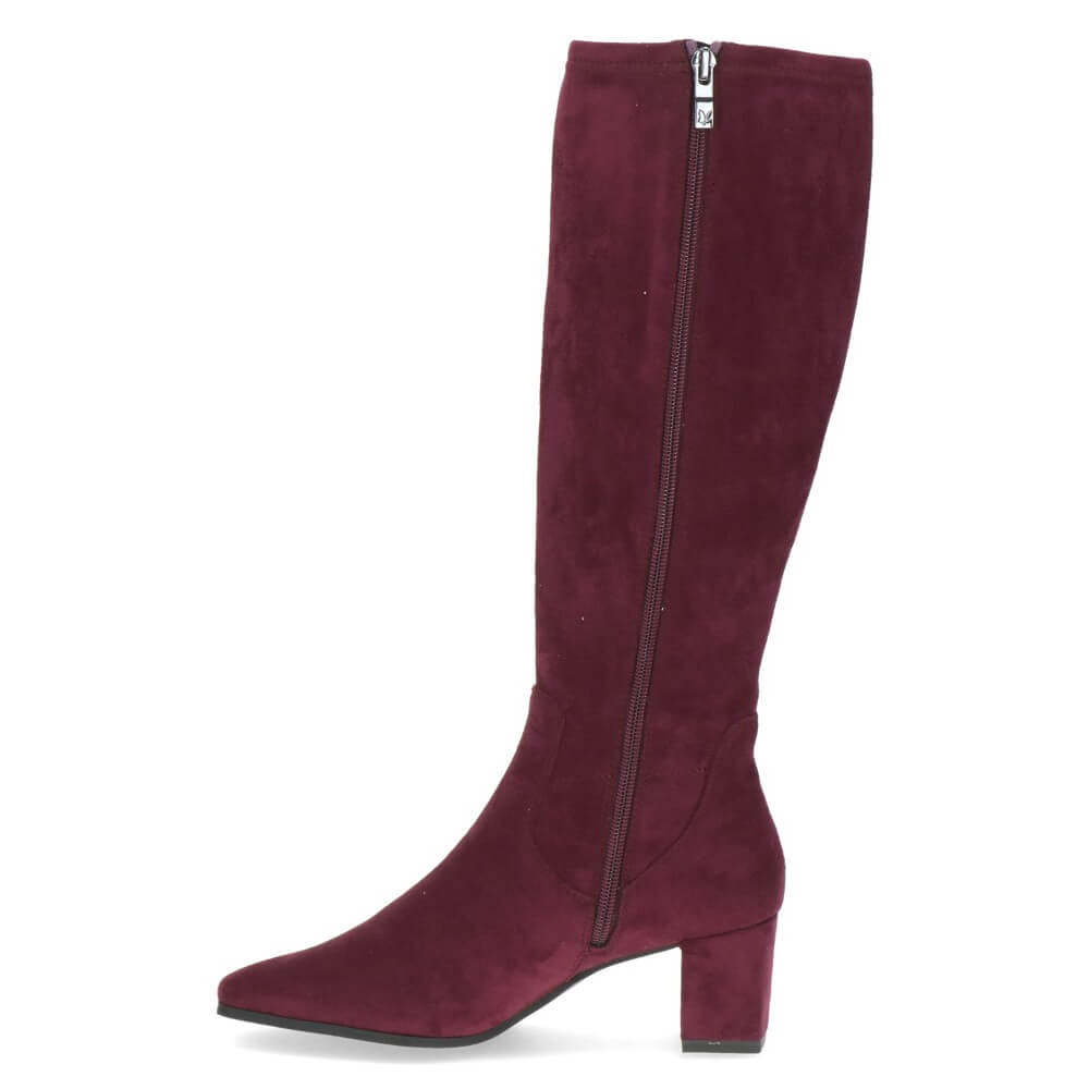 Caprice 9-25547 High Heel Knee High Bordeaux Stretch