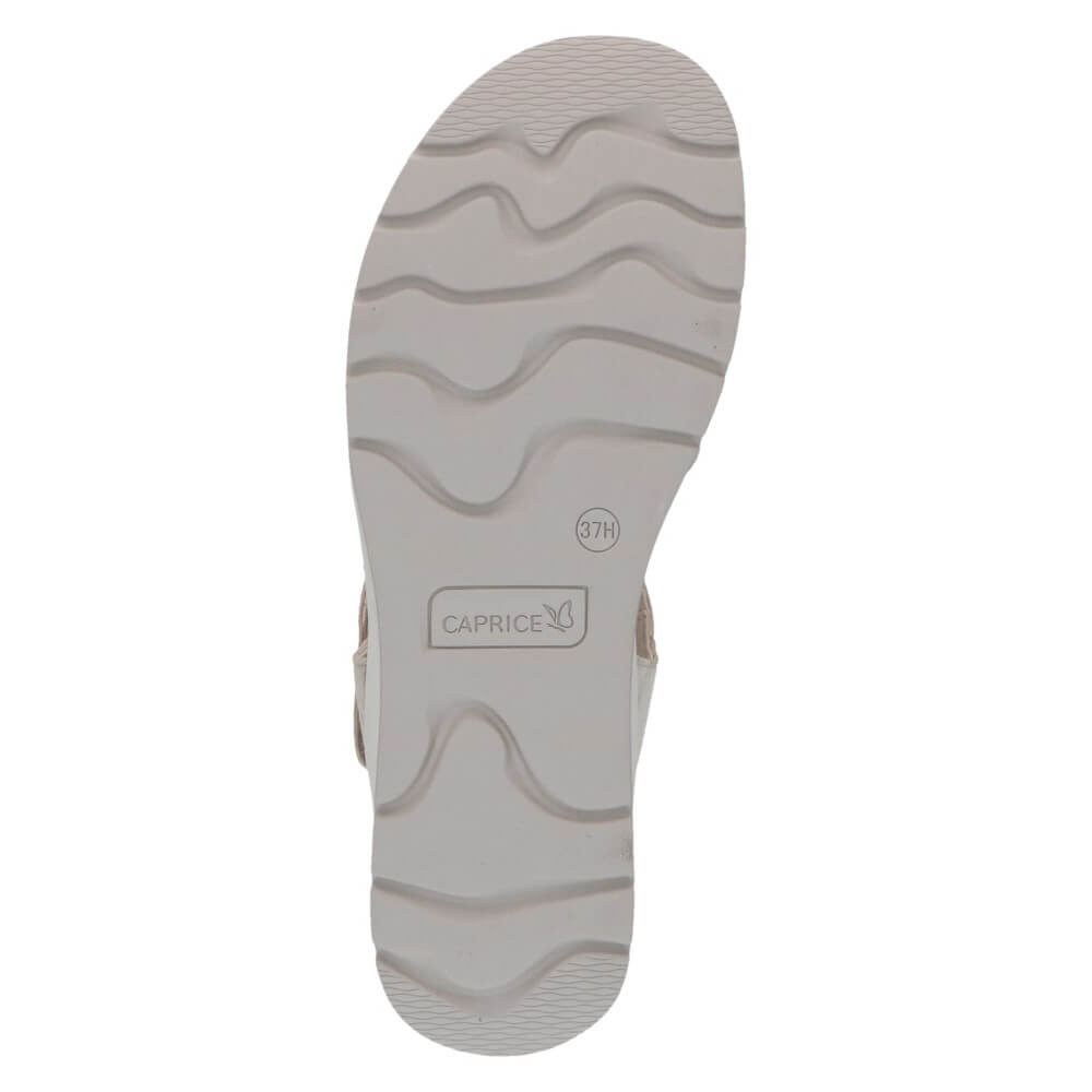 Caprice 9-28305 Leather Sandal Off White Cream