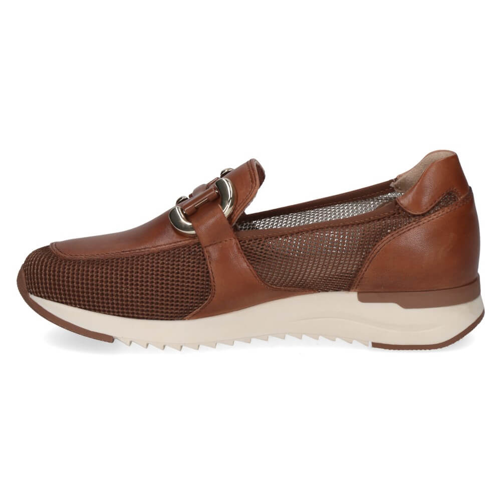 Caprice 9-24536 Leather Mix Loafer Cognac