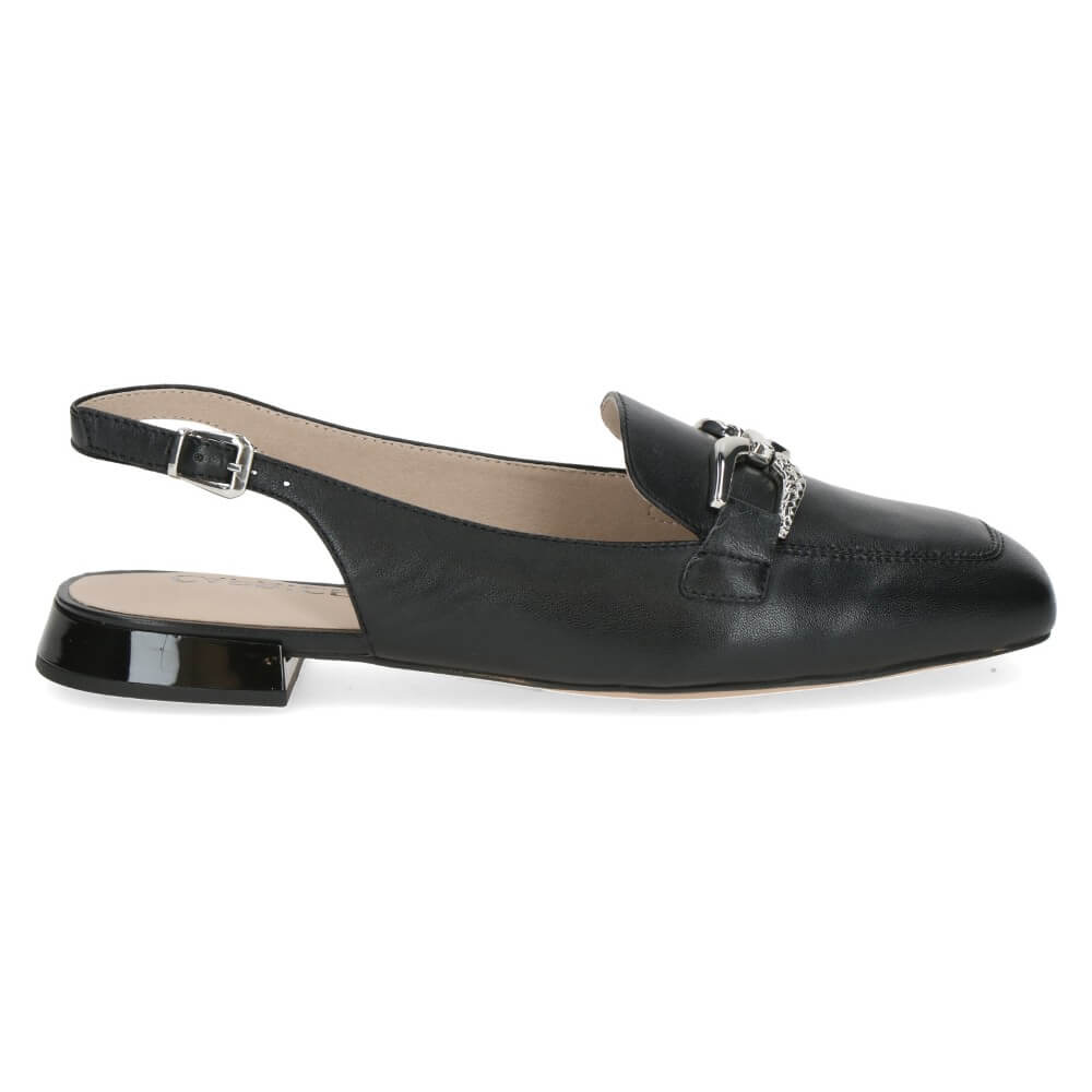 Carice 9-29400 Leather Slingbacks Black