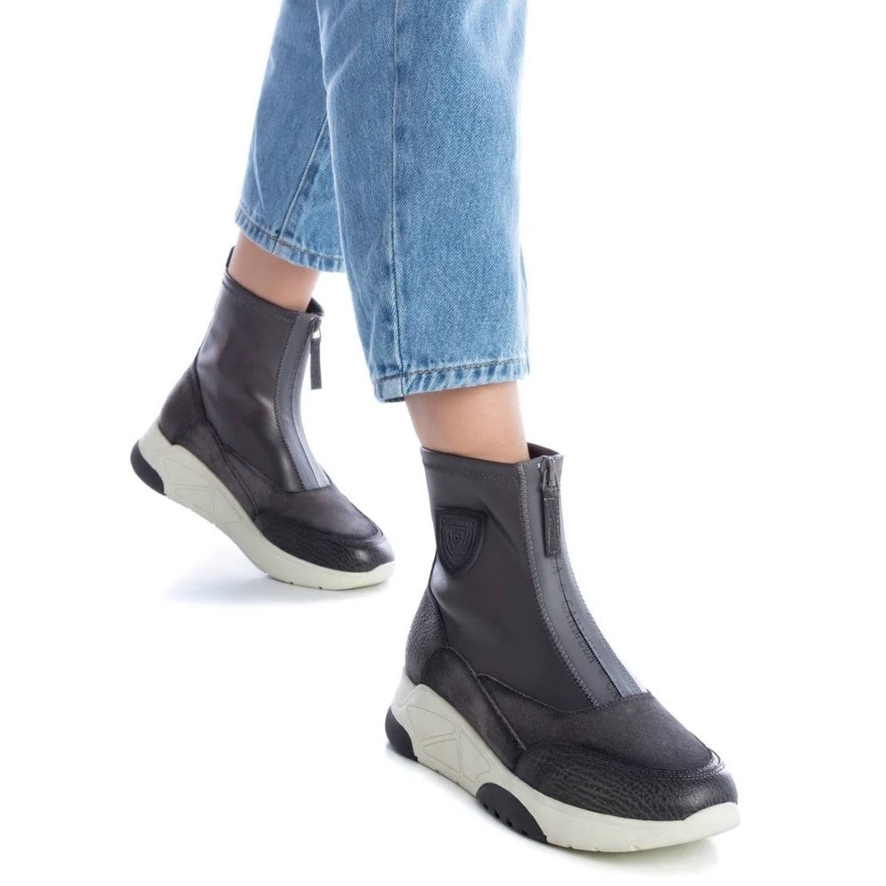 Carmela 160986 Centre Zip Hi-top GRIS GREY