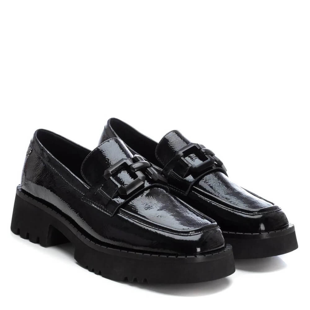 Carmela 16112401 Patent Leather Loafer-BLACK