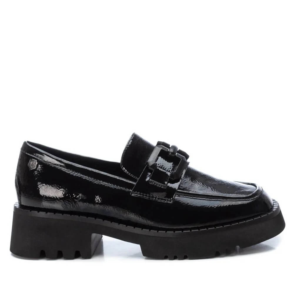 Carmela 16112401 Patent Leather Loafer-BLACK