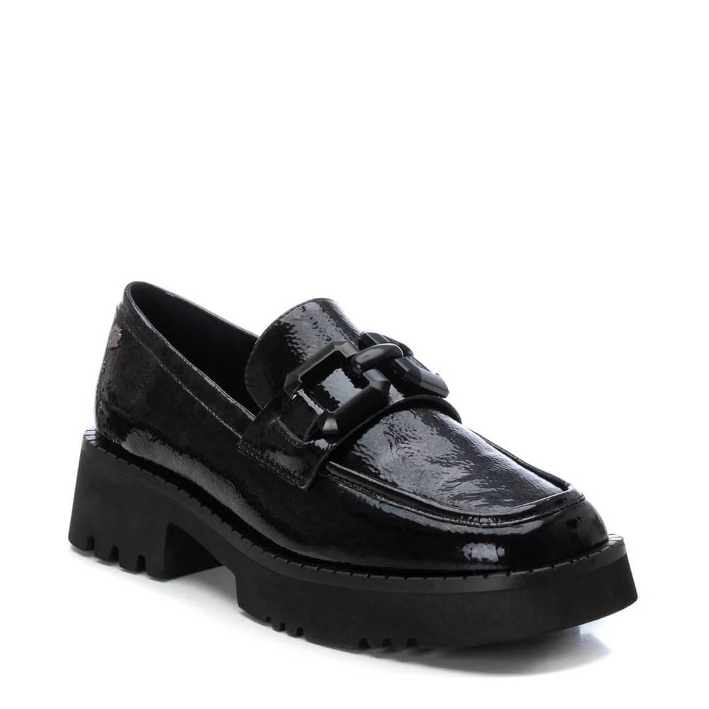 Carmela 16112401 Patent Leather Loafer-BLACK