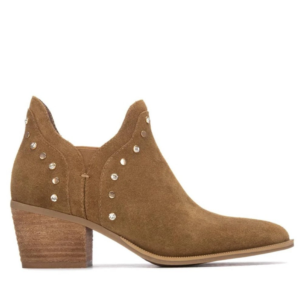 Carmela Camel Suede summer ankle boot