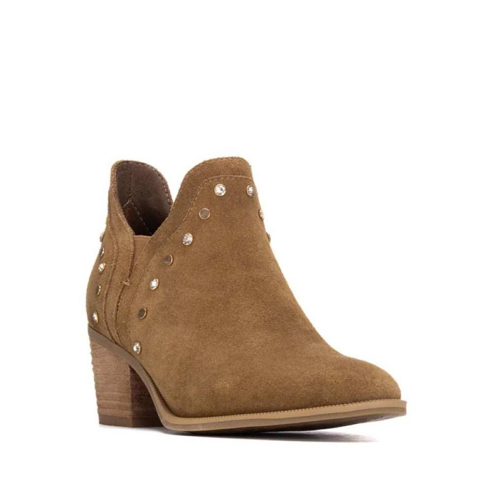 Carmela Camel Suede summer ankle boot