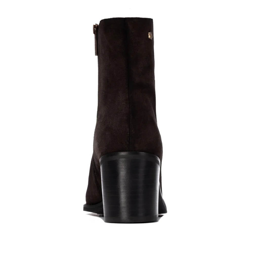Carmela 164134 Dark Brown Suede Ankle Boot