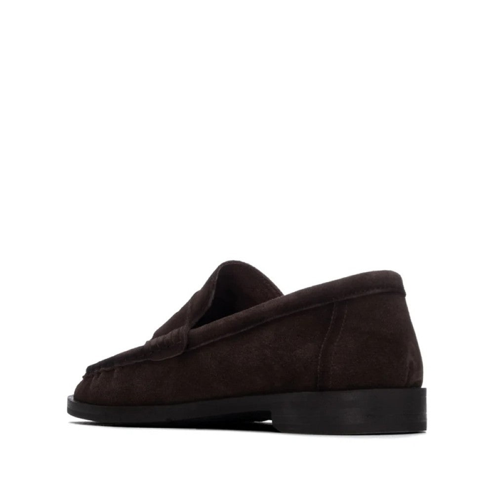Carmela 16438901 Dark Brown Suede Loafers