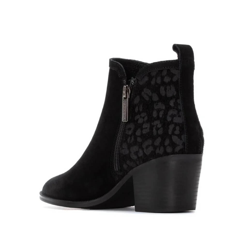 Carmela Ankle Boot 162582 Black Leopard Leather