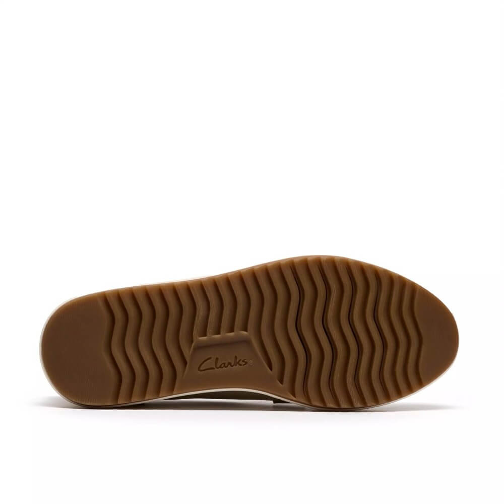 Clarks Zylah Top Cream Leather Loafer