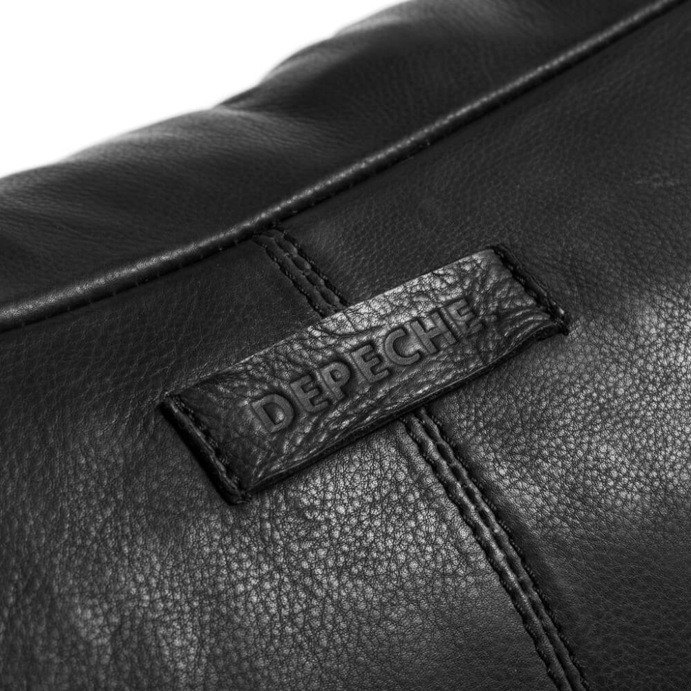 DEPECHE 15234 Chic Black Leather Bumbag