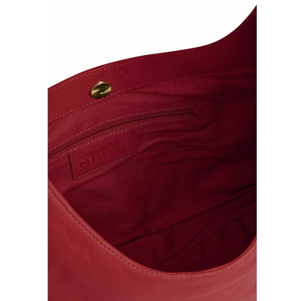 Depeche 17142 Red Leather Shoulder Bag