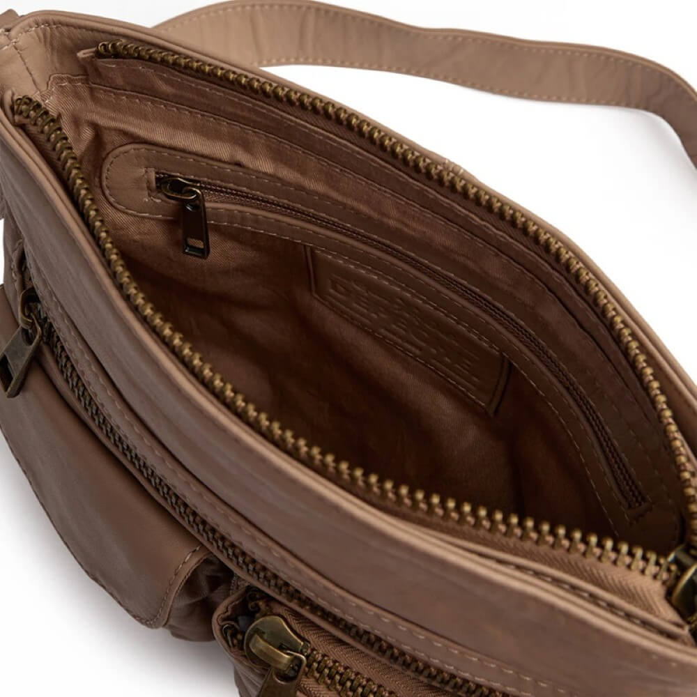 Depeche Leather Crossbody 15350-LATTE