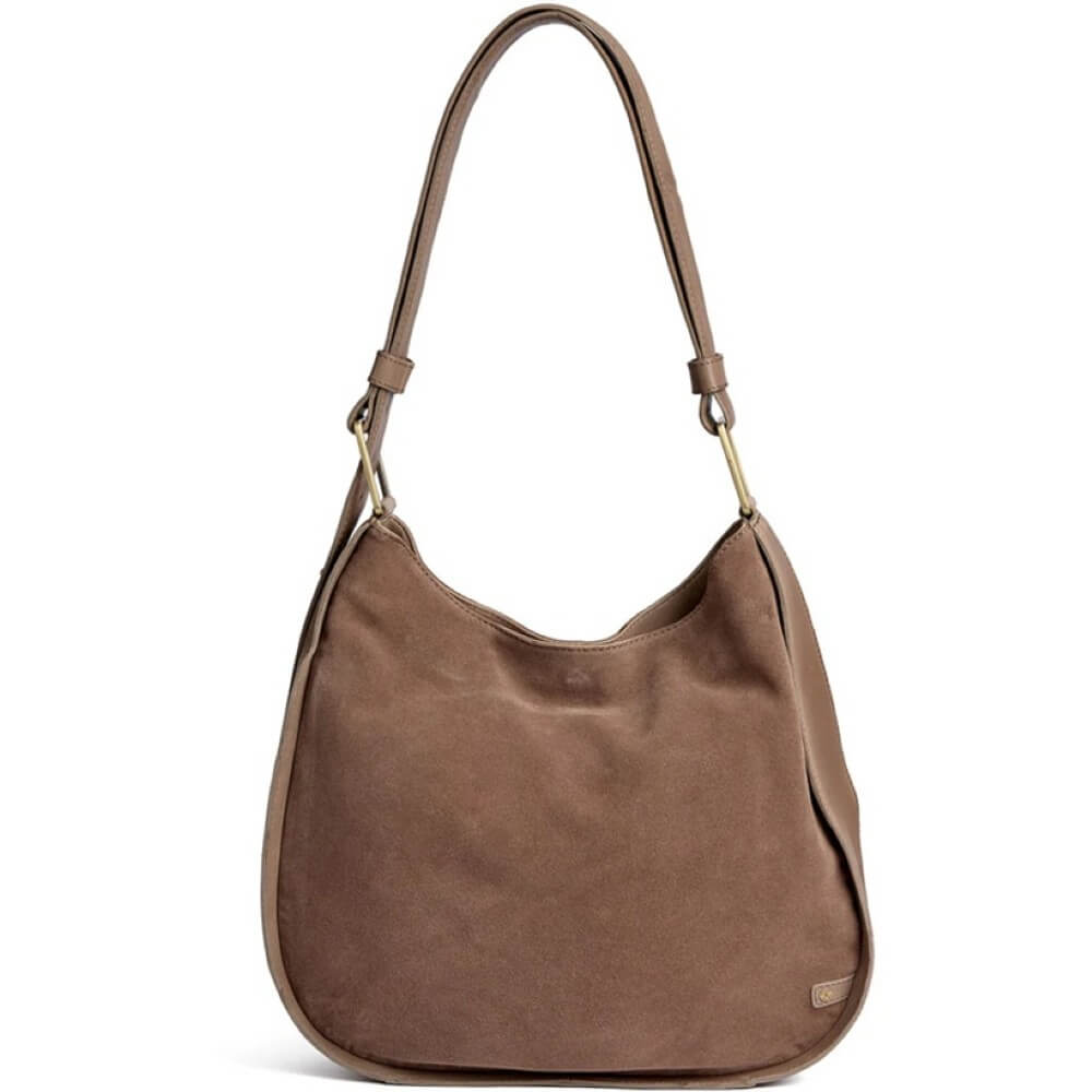 Depeche Brown shoulder bag on a white background
