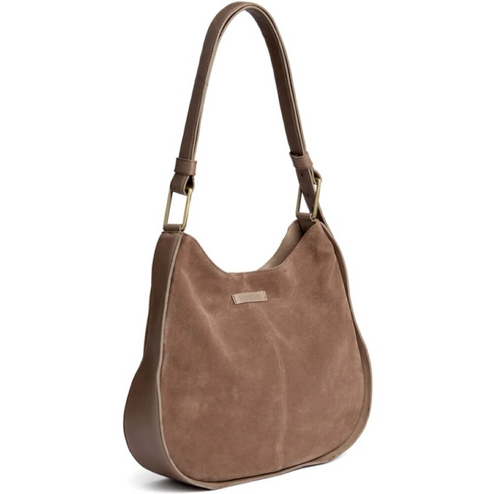 Depeche Brown shoulder bag on a white background