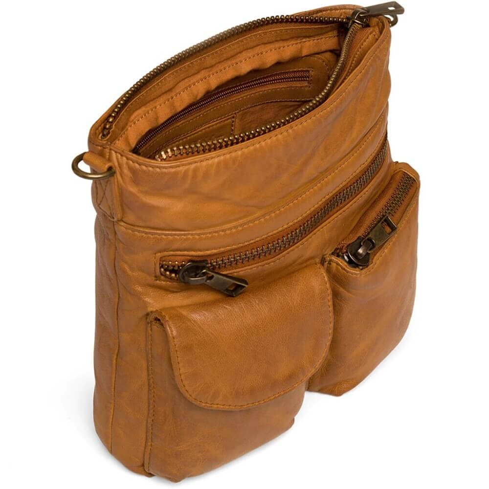 Depeche Leather Crossbody 15350-COGNAC