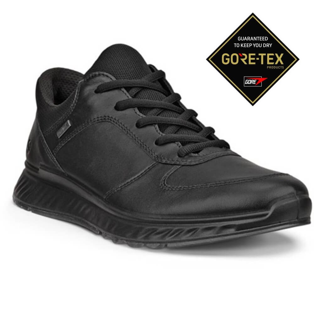 Ecco Black Gore-Tex walking shoe