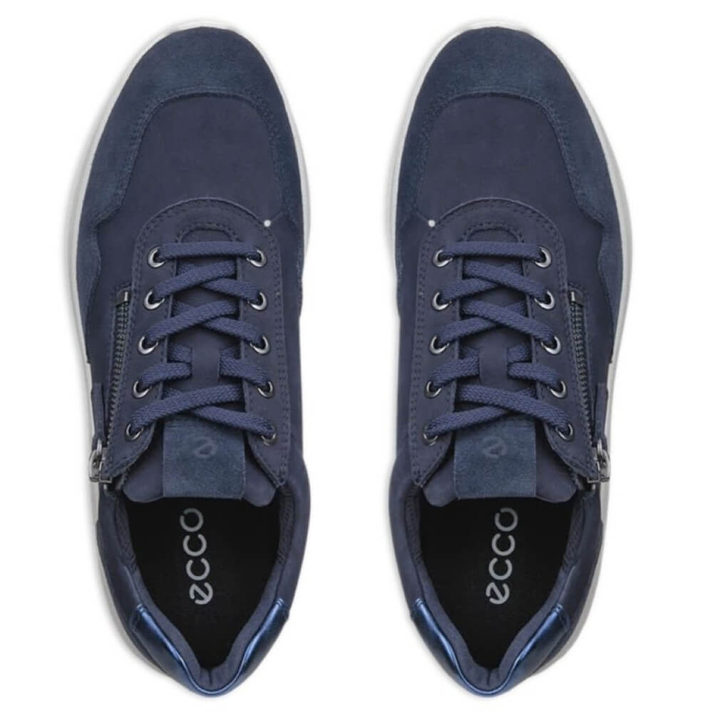 Ecco Valerie 239803 Navy Nubuck Leather Trainer