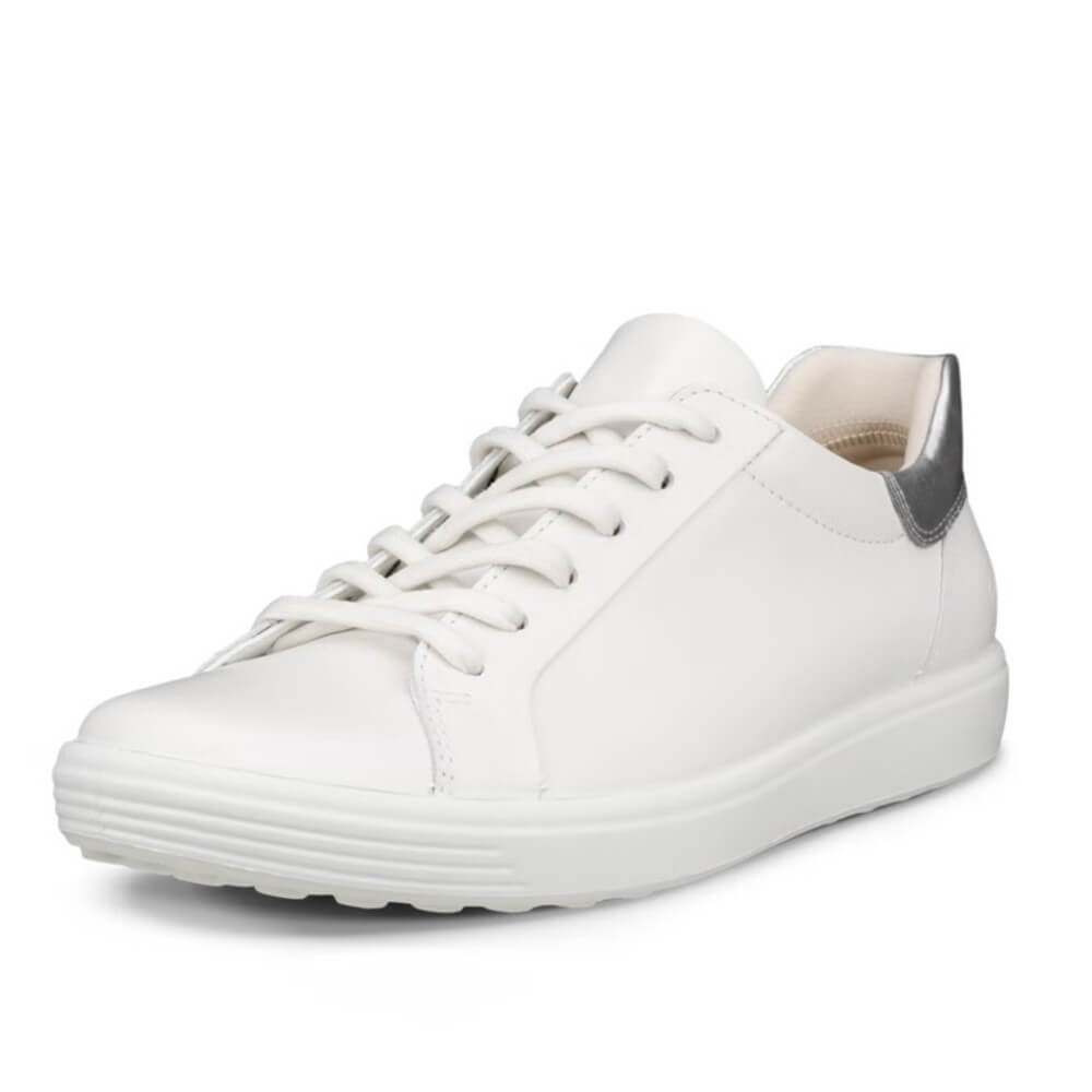 Ecco Soft 7 Sneaker 470843 White / Pure Silver