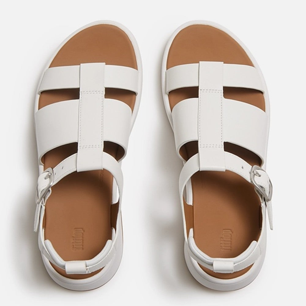 Fitflop White Leather Fisherman Sandal