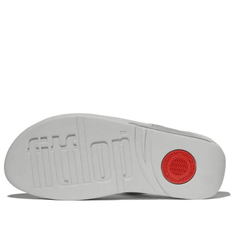 Fitflop Lulu Crystal Mix Toe-Post Sandals-SILVER